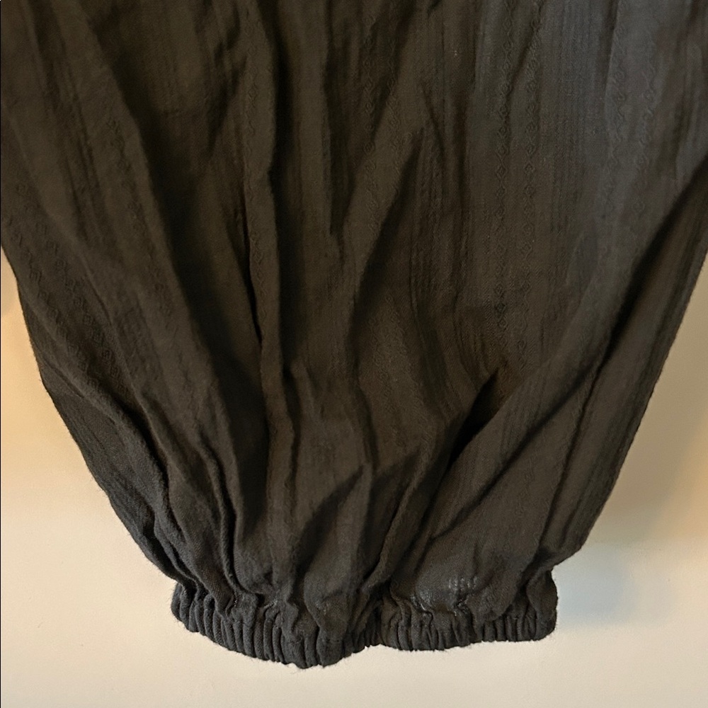 a.n.a Elegant Charcoal Long Sleeve Blouse - Picture 6 of 9